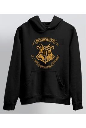 Hogwarts Harry Potter Tasarım 3 Iplik Kapüşonlu Sweatshirt 885770025774566977858