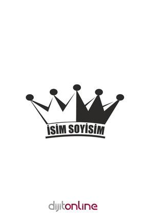 Kral Tacı Isim Soyisim Sticker - Oto Sticker - Araba Sticker 24459737158181