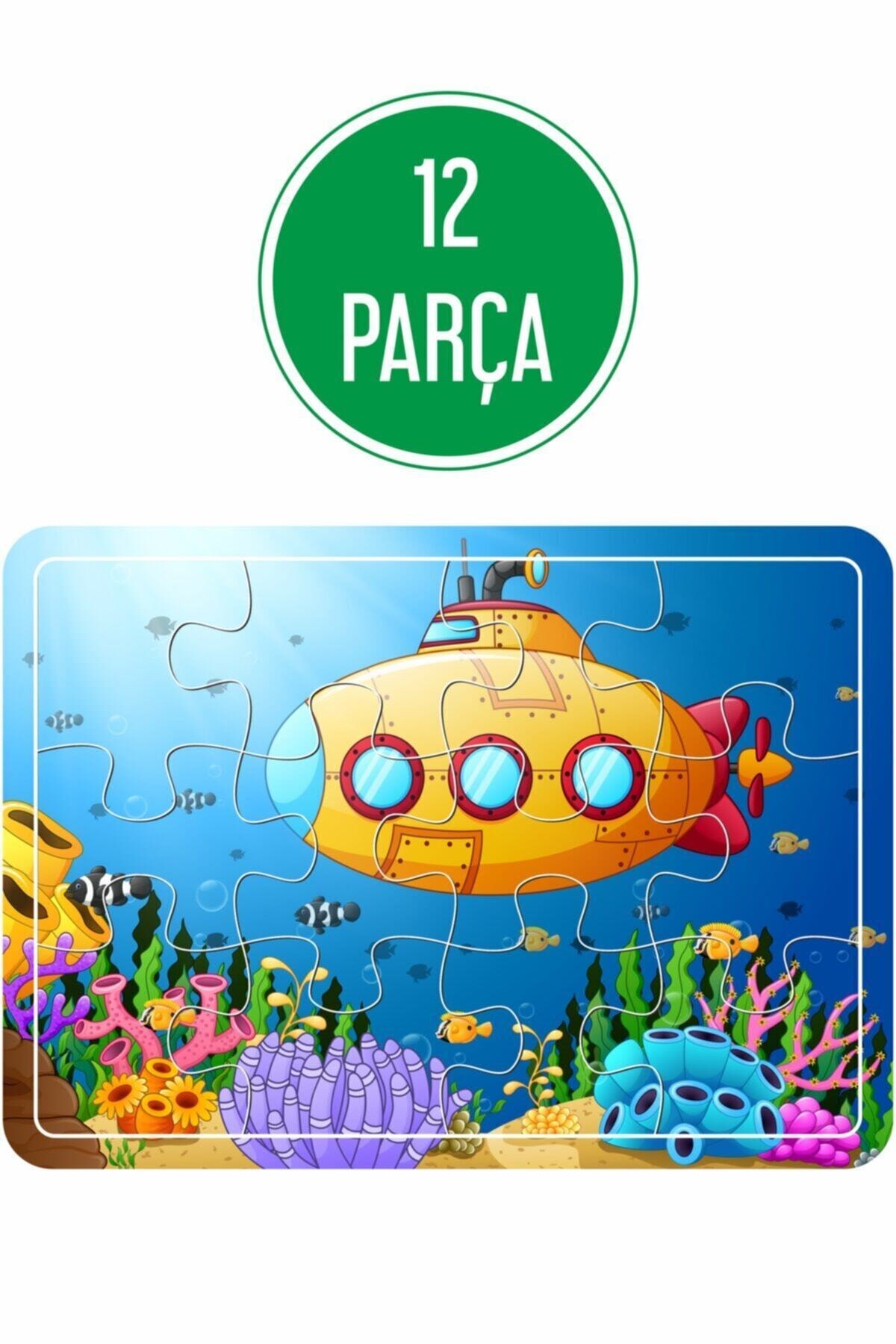 Baskı Atölyesi Çiftçi Çocuk Ve At Arabası, Oyun Parkı, Deniz Ve Tatil, Denizaltı Ahşap Puzzle Seti fotoğrafı 5 (önizleme)