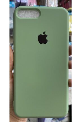 Iphone 7 Plus-8 Plus Uyumlu Logolu Açık Yeşil Lansman İçi Kadife 7pluslogo