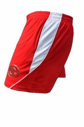 Erkek Kırmızı Beyaz Türkiye Logo Baskılı Ultra Hafif Telefon Cepli Günlük Spor Fitness Koşu Şortu 1364729
