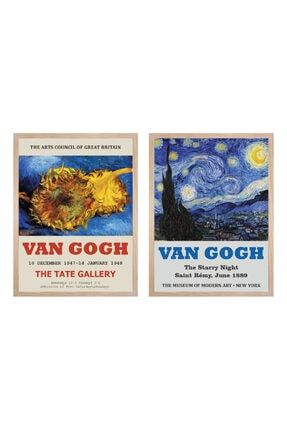 Van Gogh 2'li Set 30x40cm Tablo Ahşap Çerçeveli ARTSH30