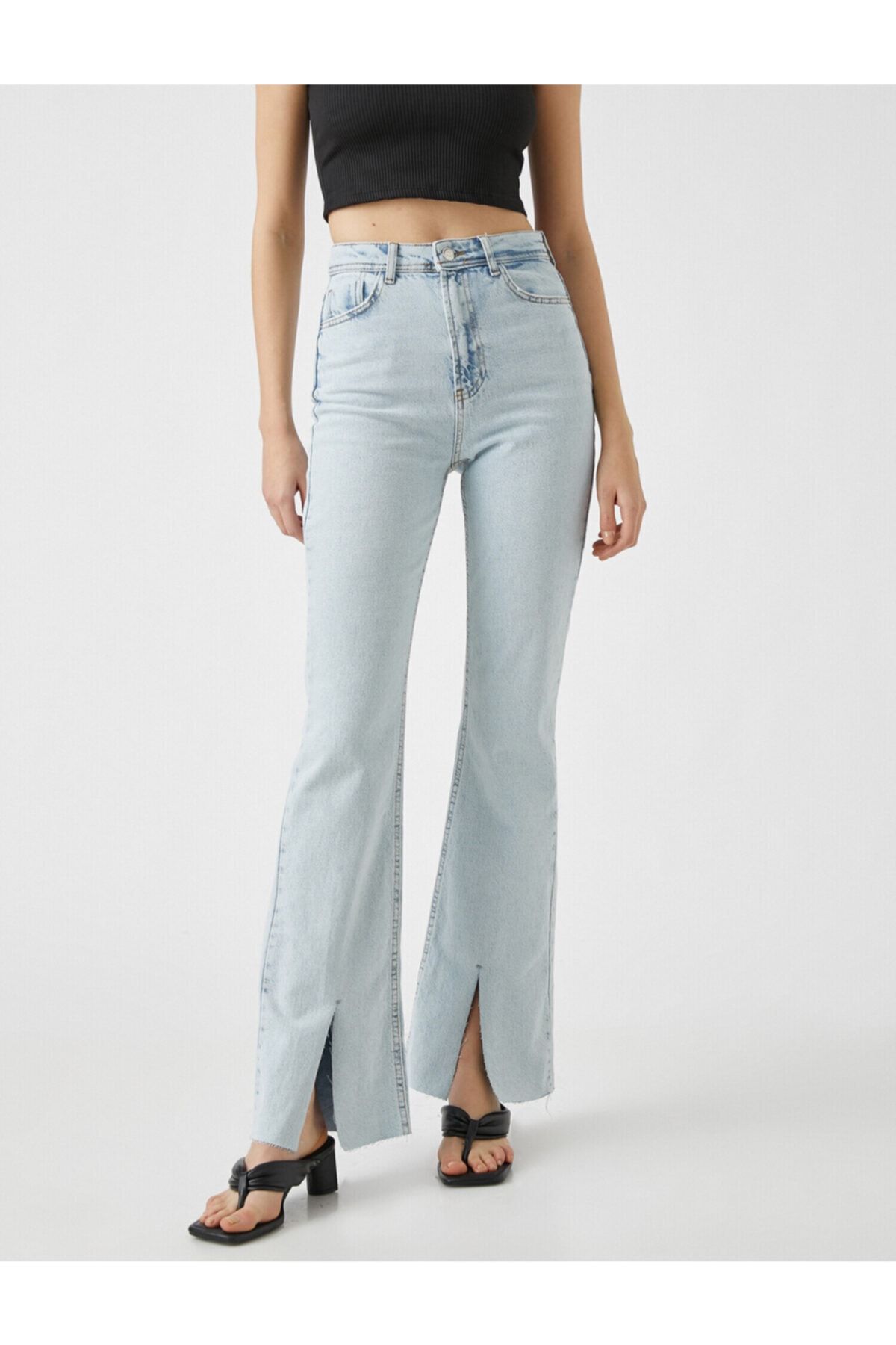 Standart Bel Kot Pantolon - Slim Flare Fit Jean