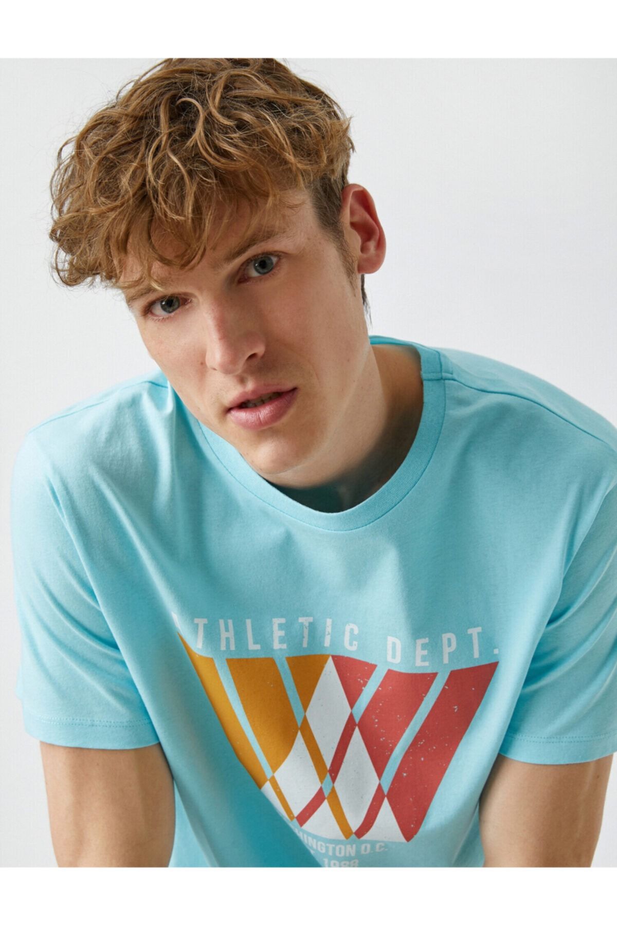 Koton T-Shirt Blau Regular Fit