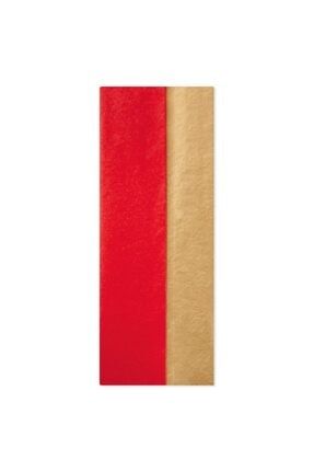 Kırmızı/gold Pelur Kağıt 50x70 10 Adet TEKKRMZGLD0259