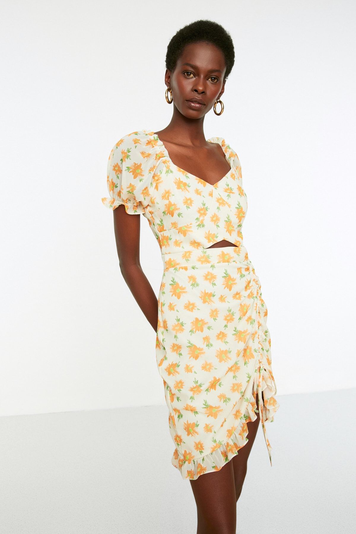 For love and lemons savannah wrap mini dress on sale