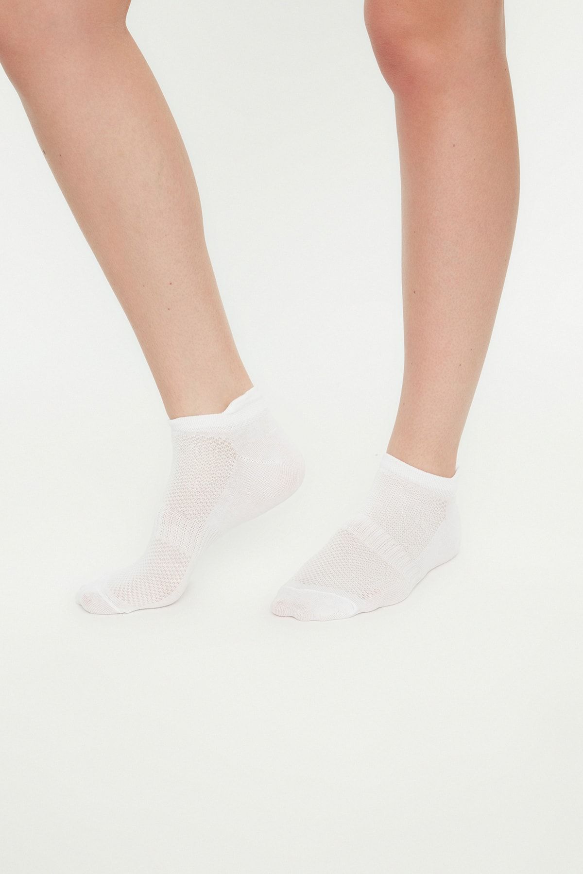 Trendyol Collection-Graue 5er-Pack Baumwolle gestrickt Sport Yoga Socken TWOAW20CO0011 3