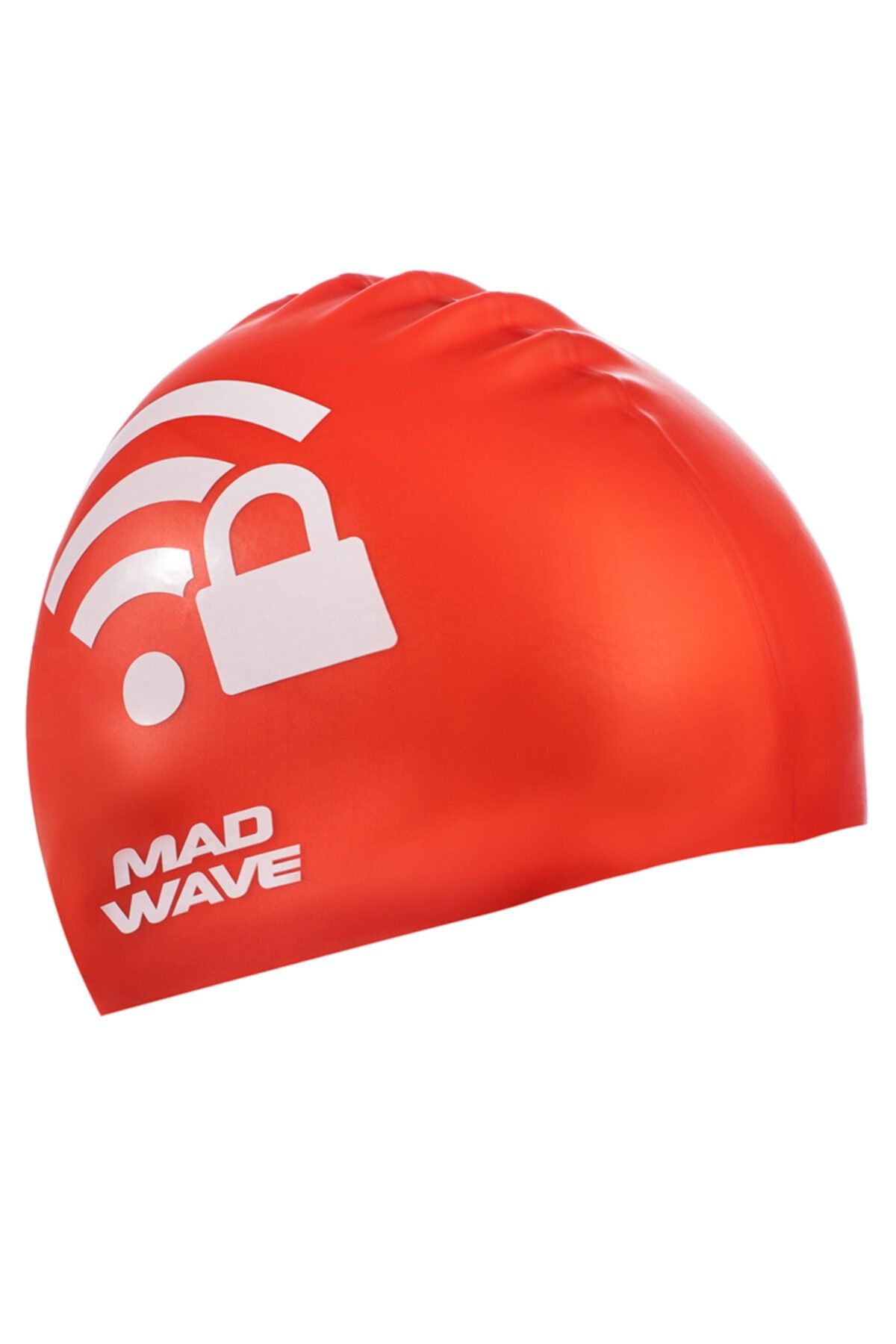 کلاه شنا قرمز مردانه و زنانه سیلیکونی Wi Fi Red One Mad Wave