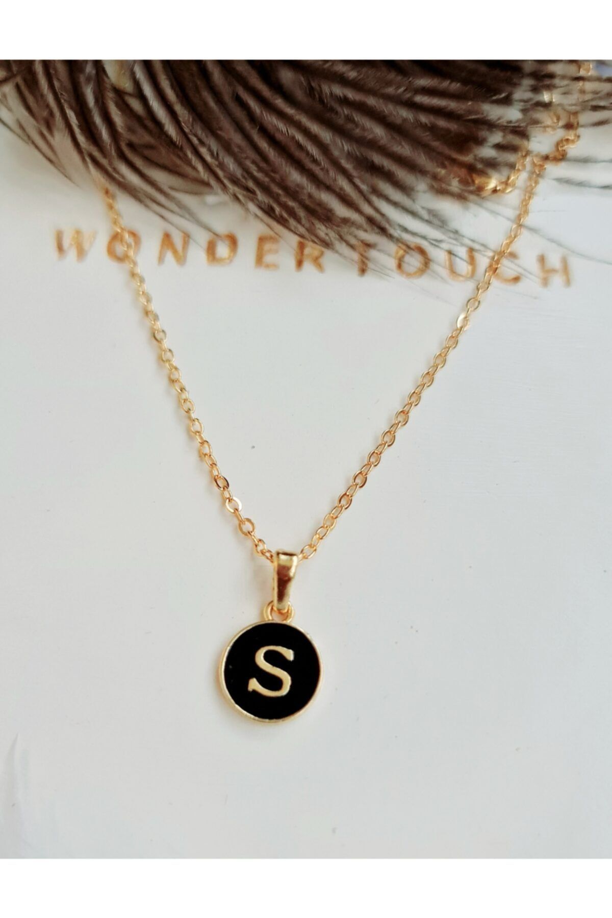 24k gold initial shop necklace