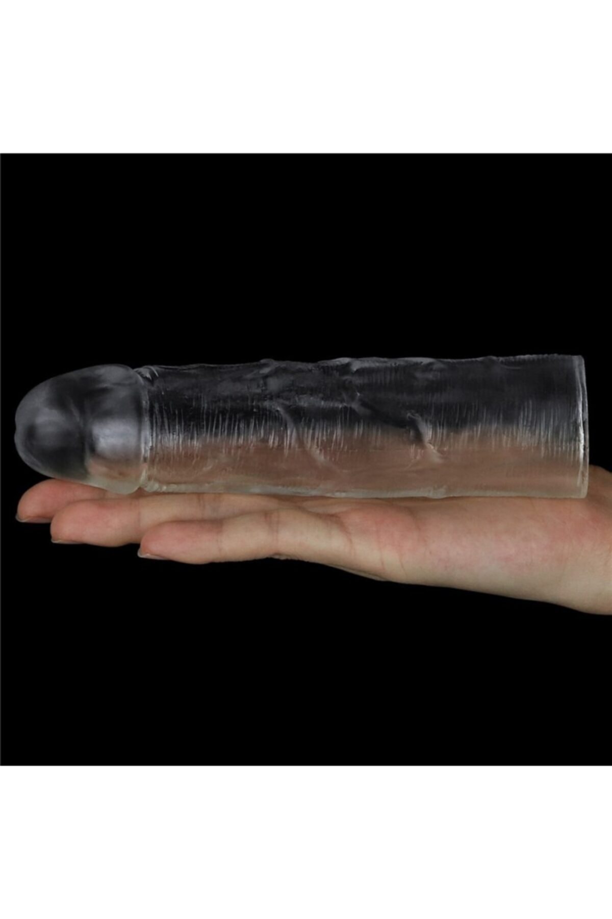 Flawless 2.5cm Uzatmalı Transparan Penis Kılıfı 2