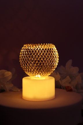 Şık Tasarımlı Dekoratif Mini Gece Lambası Sarı Renk 6 Cm dekoratif4