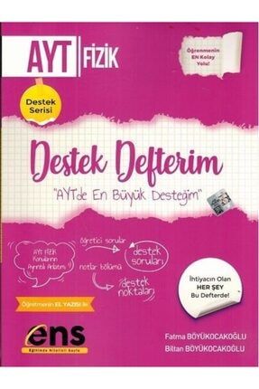 Ayt Fizik Destek Defterim 2021 9786050679342