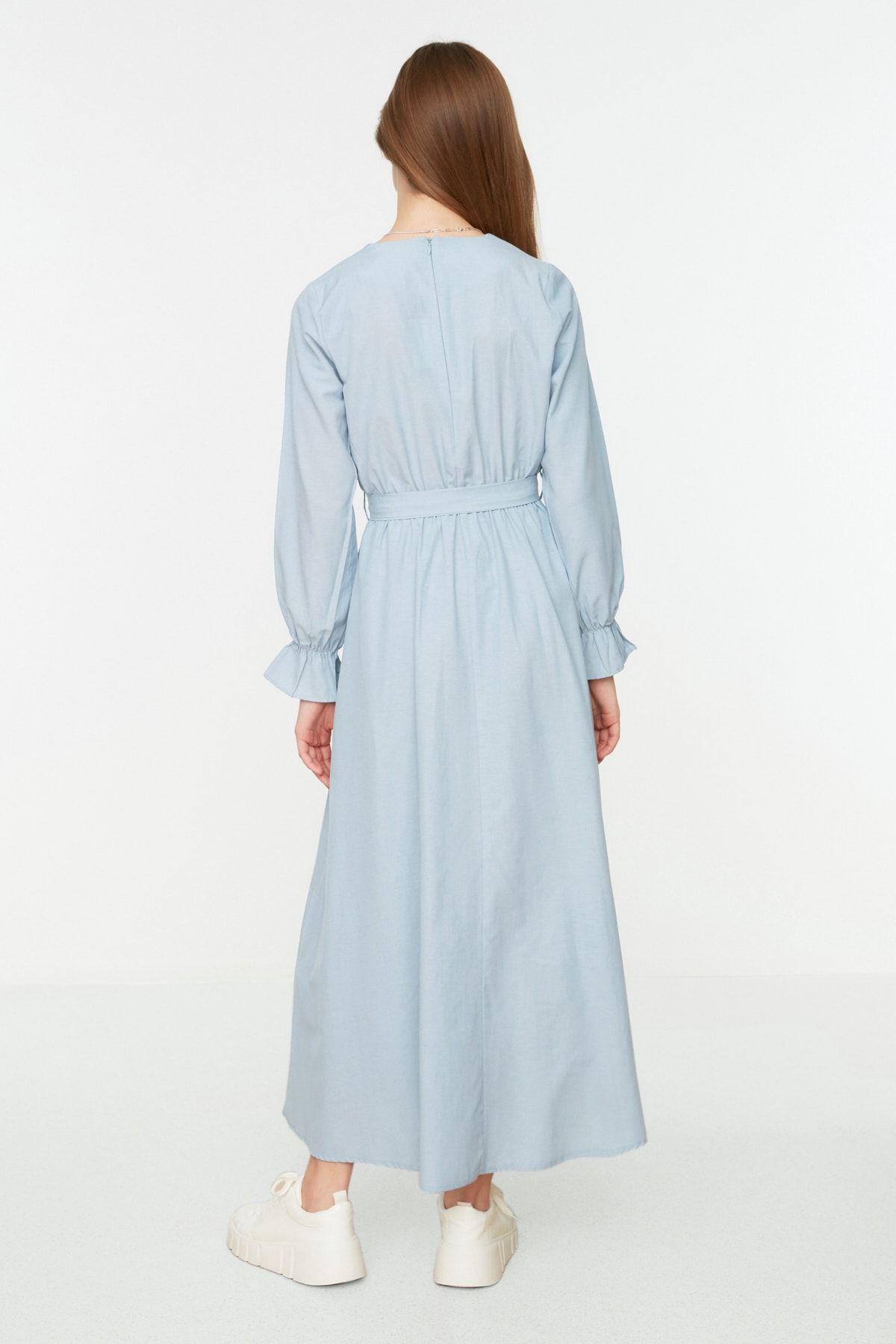 TRENDYOL MODEST Dress Blue Skater Trendyol