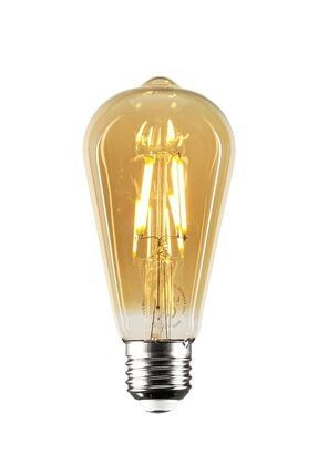 6w Edison Ampül,dekoratif Rustik Led Ampül Renk Amber E27 Duy RUSTİK 6W