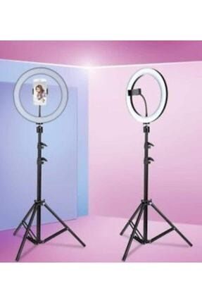 Kuaför Makyaj Çekimleri Selfie Işığı Sürekli 14 Inç Işık 2m Stand oz-1004