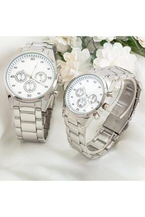 Sevgili Saati Bay Bayan Çift Kol Saatleri Gümüş Renk Sevgililer Günü Hediyesi ST-520304030