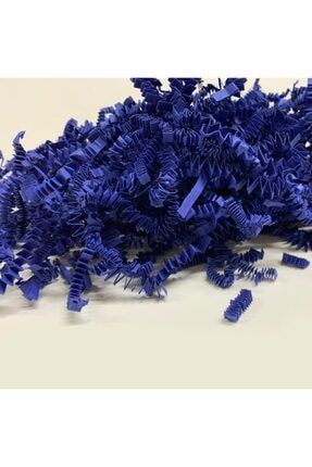 Lacivert Kırpık Z Zigzag Pelur Kırpıntı Kağıt 100 Gram Süs Dolgu Malzemesi Navy Blue Paper VH2937