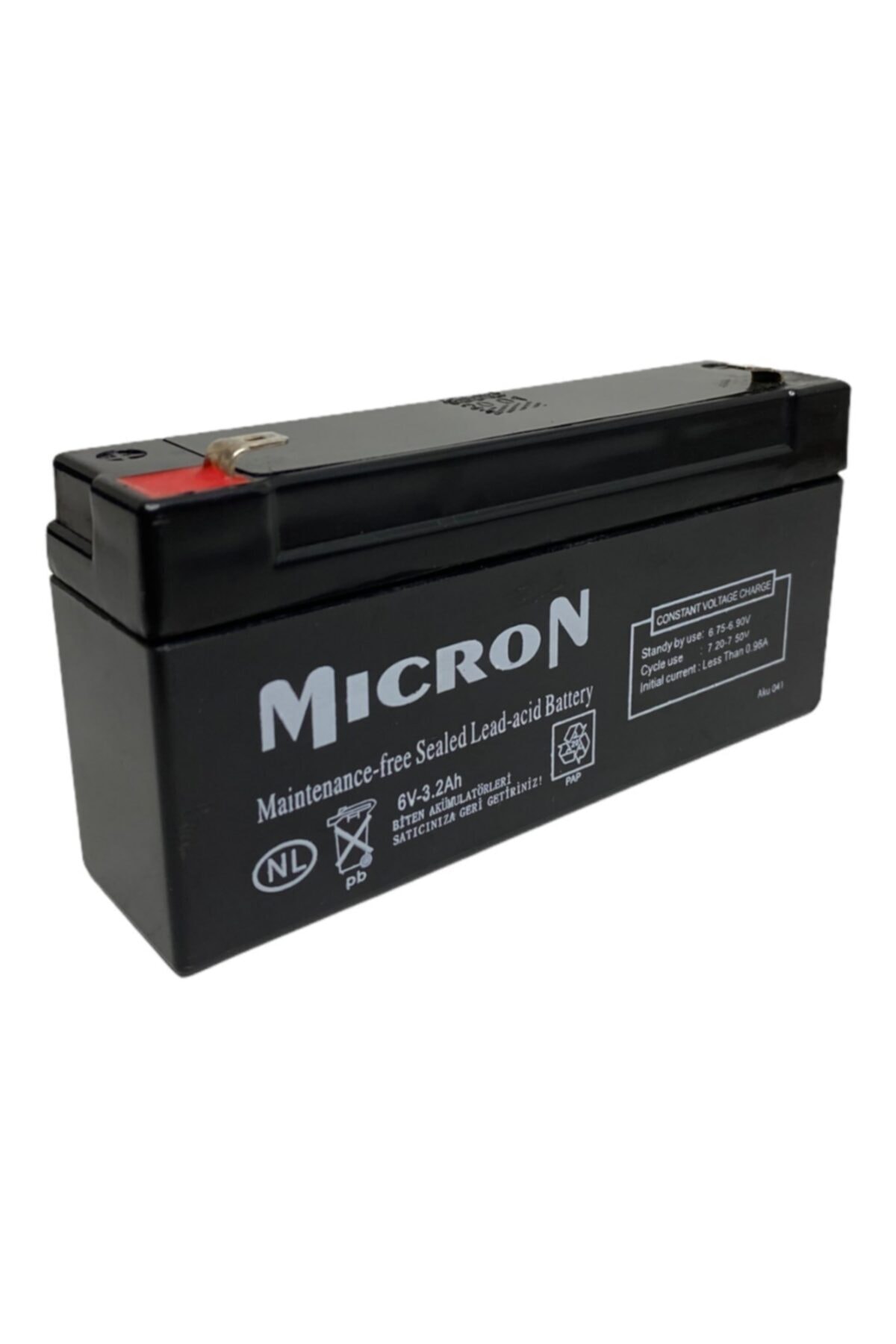 Micron 6v 3.2 Ah Mıcron Kuru Bakımsız Akü