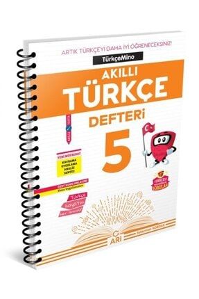 2021 5.sınıf Türkçemino Akıllı Türkçe Defteri Arı Yayınları 5 Sınıf Defteri Arı Yay