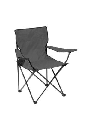 Gri Katlanabilir Taşıma Çantalı Kamp Sandalyesi TM016990