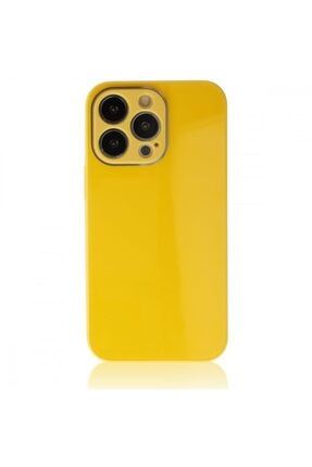 Iphone 13 Pro Uyumlu Logosuz Glass Cam Telefon Kılıfı TLFNCYZ7984