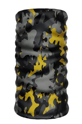® Extreme Camouflage Black-yellow Buff Boyunluk Bandana Balaklava oscamouflage
