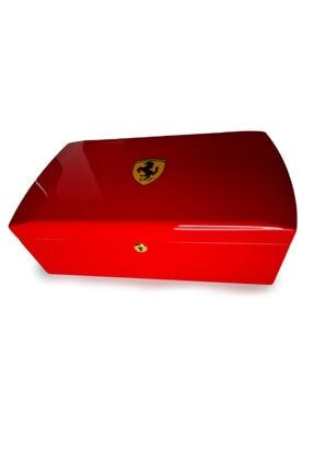 Ferrari Humidor Puro Kutusu Kilitli Kırmızı 50's 1444774