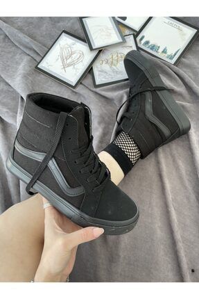 Unısex Bilekli Siyah Sneaker TYC00362005934