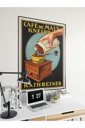 Dekoratif Vintage Kahve Reklam Afişi Poster 40x50cm. VMA016