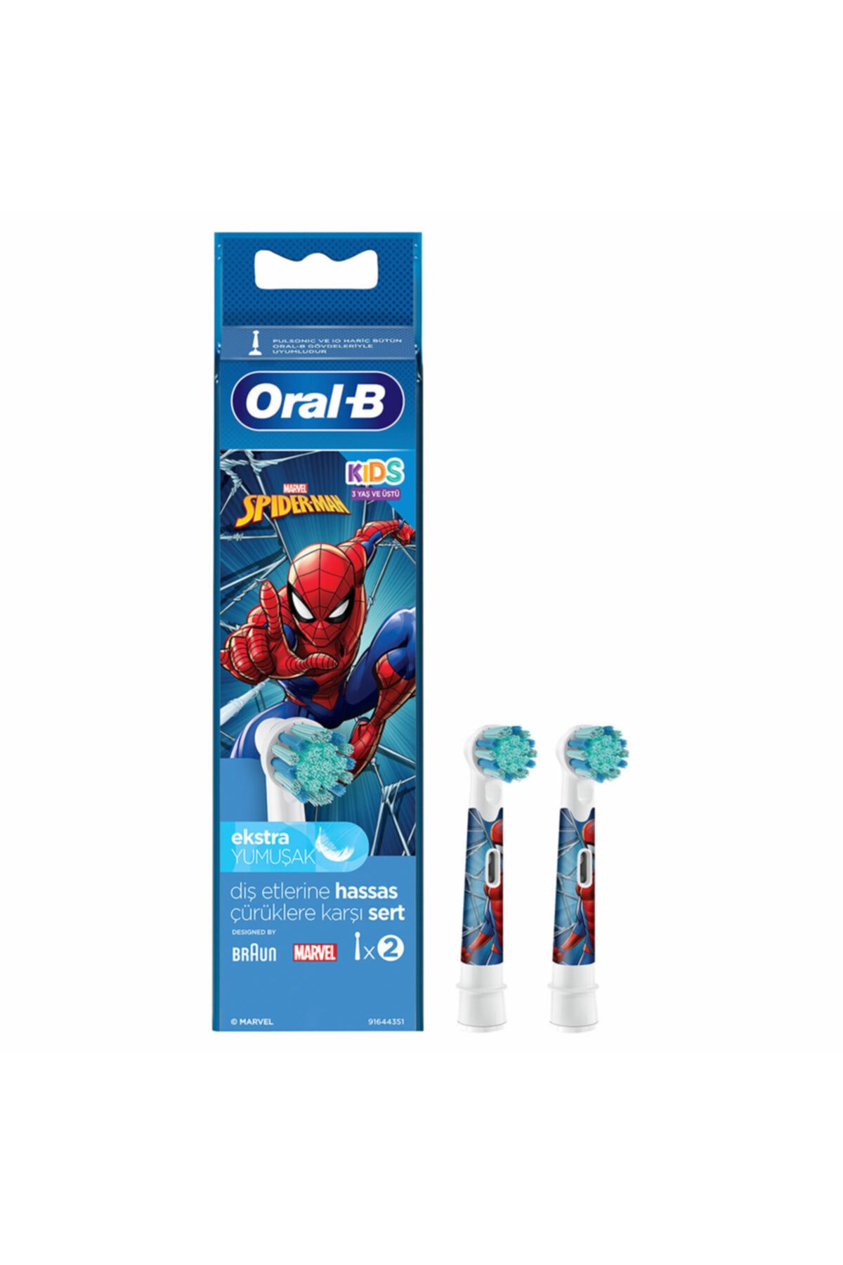 Oral-B Yedek Başlık Spider Man 2'li