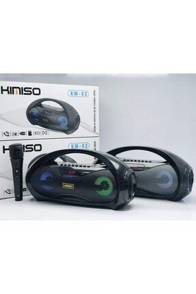 Mikrofonlu Bluetooth 5.0 Speaker Işıklı Karaoke Hoparlör Kimiso PRA-5521225-0296