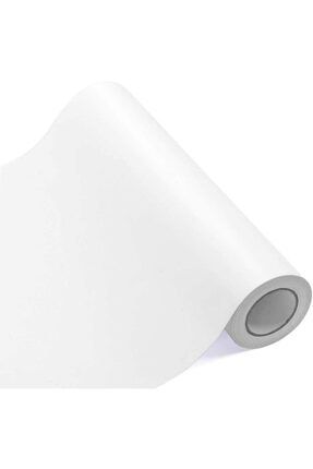 (126CM X 7 METRE) Mat Beyaz Folyo Yapışkanlı Dolap Mobilya Kaplama Folyosu mat-beyaz-126cmx7mt