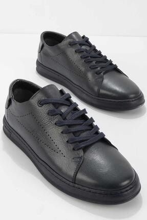 Lacivert Leather Erkek Sneaker E01863765603
