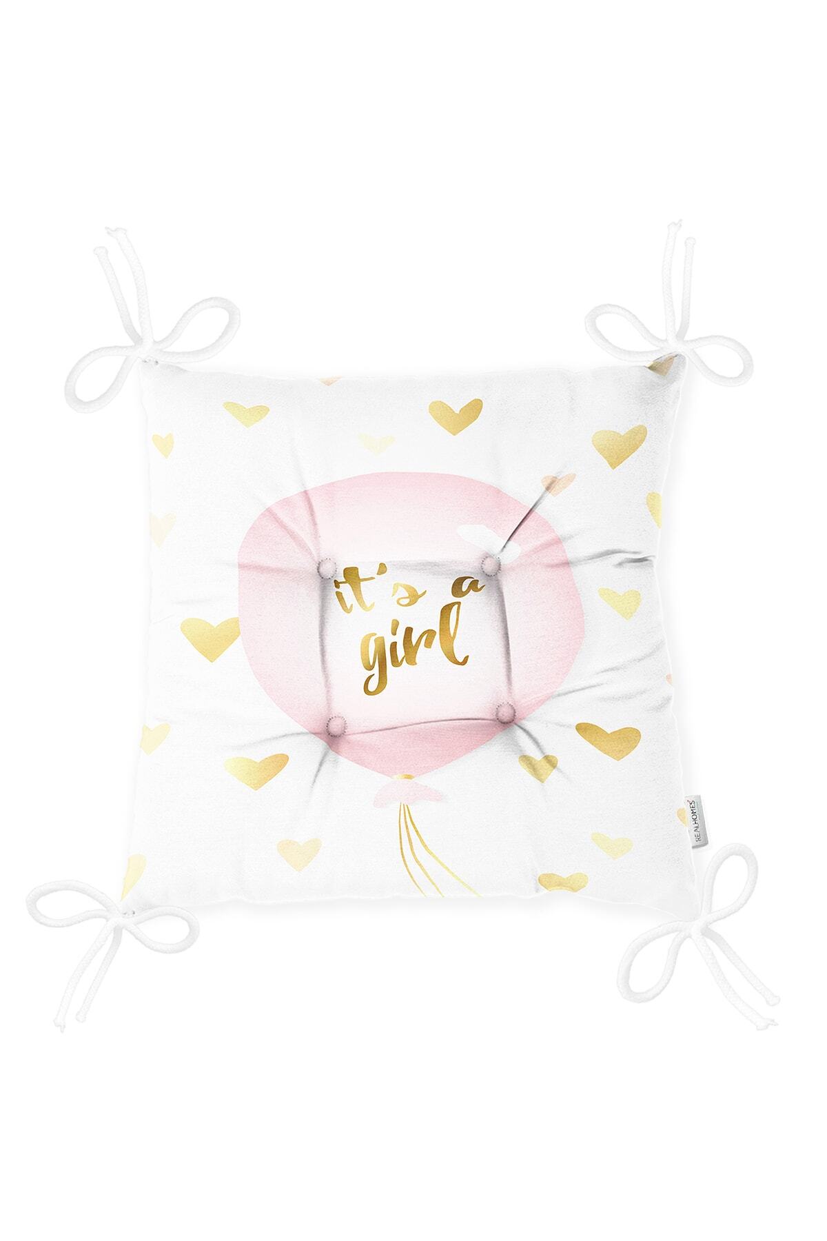 Realhomes-Pink Balloon Decorative Children's Room Chair Cushion 3