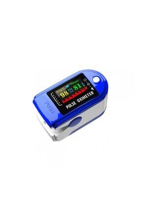 Parmak Tip Oksijen Ve Nabız Ölçer Oksimetre Pulse Oximeter Mavi
