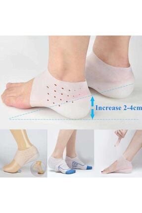 5cm Gizli Topuk Çorabı Silikon Boy Uzatıcı Ayak Çorap son.avm.261