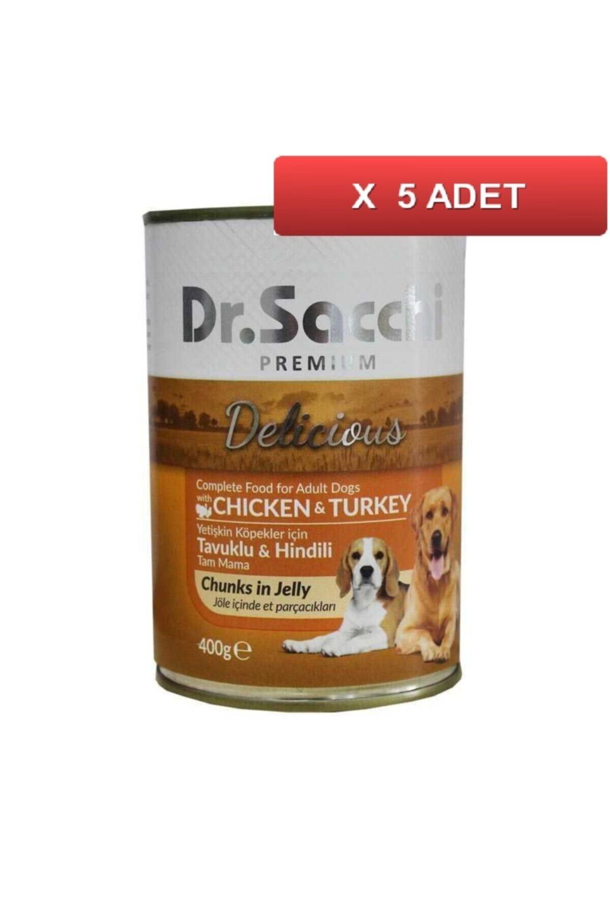 Dr. Sacchi Dr.sacchi Tavuklu Hindili Köpek Konservesi 400gr (5 Tane)