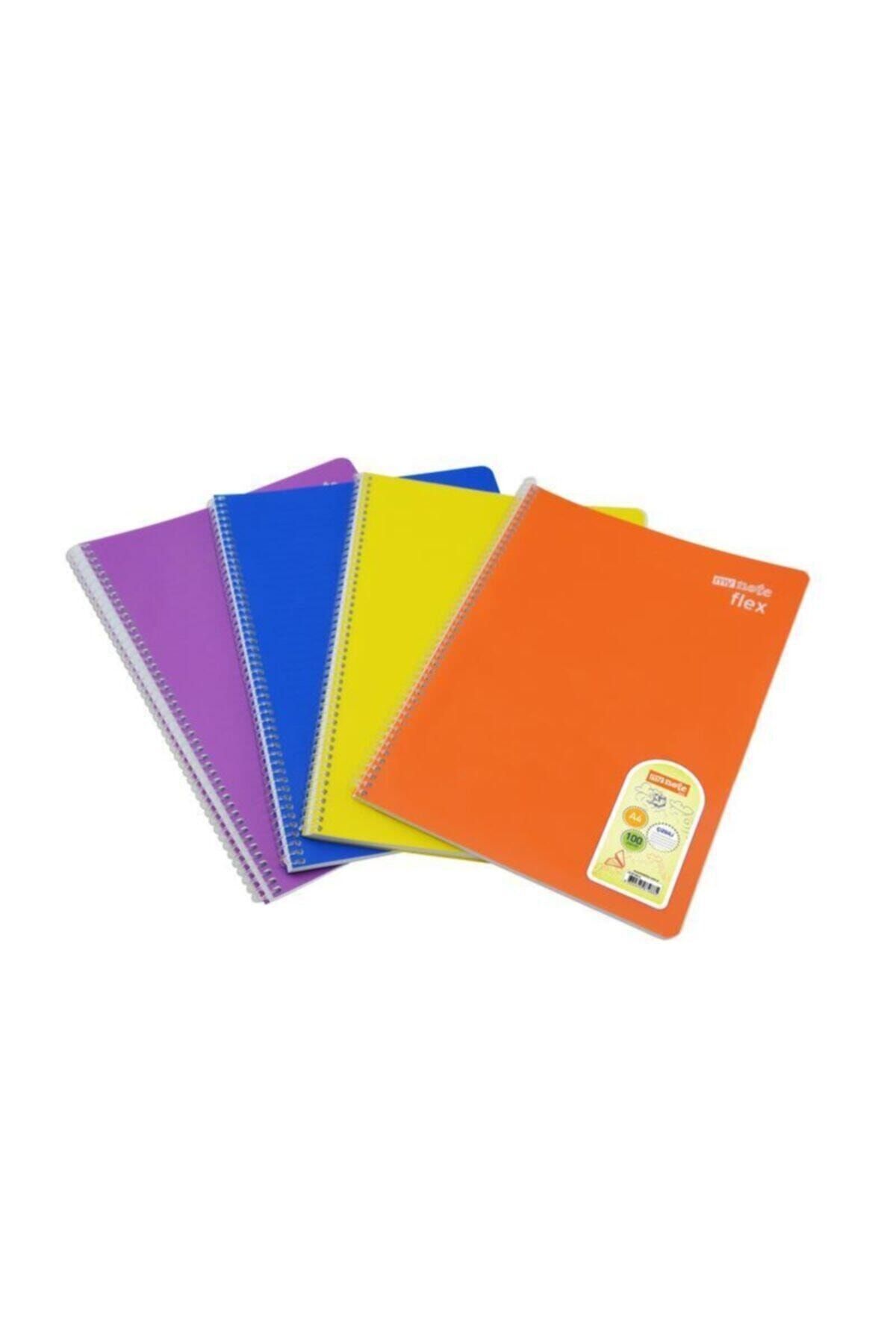 Mynote-Flex Notebook Spiral PP Cover 100yp Striped A4 1