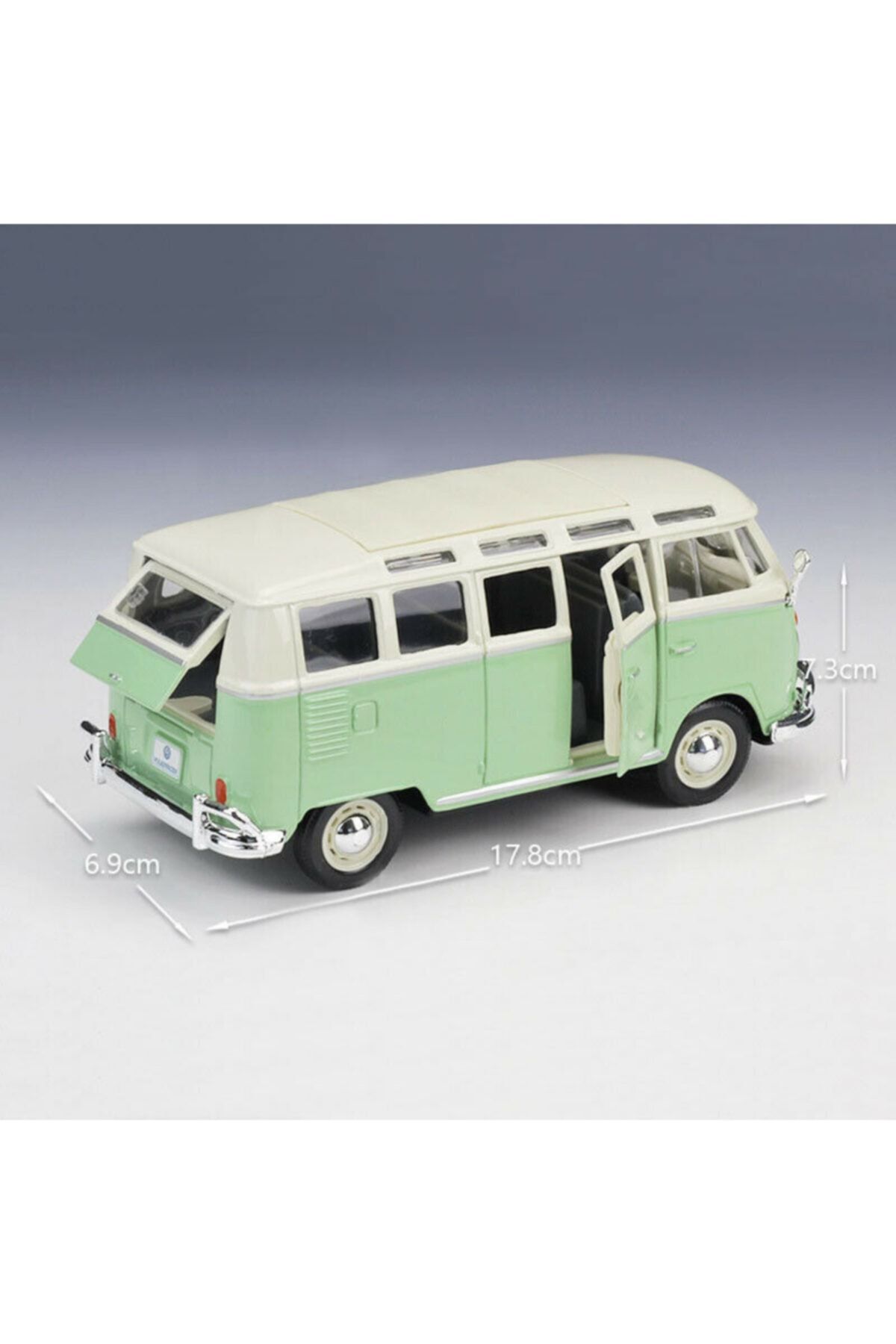 Volkswagen Van Samba 1 25 Green Model Car MU1687