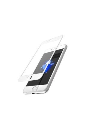 Iphone 7/8/se2020 Tam Kaplayan Beyaz Kırılmaz Cam Full Koruma 7BEYAZ
