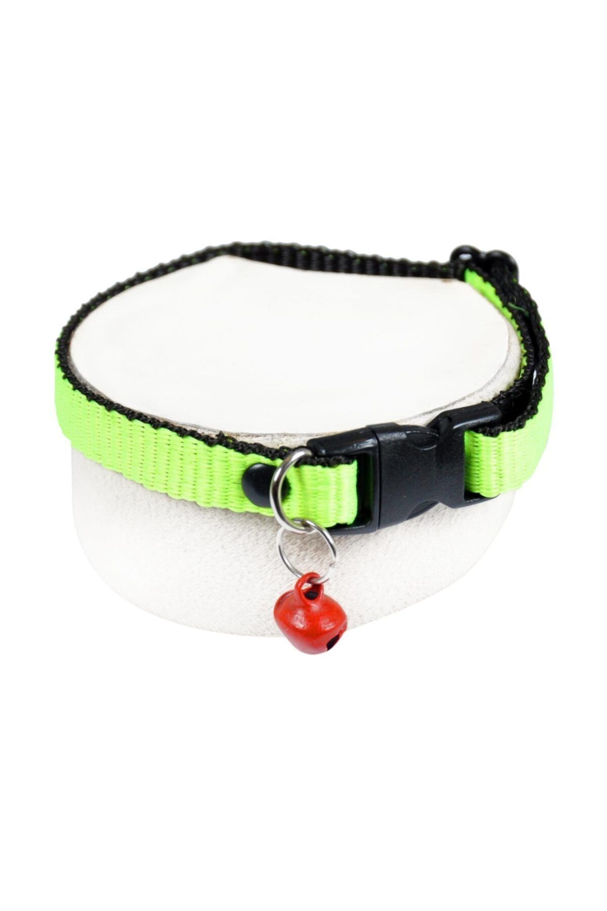 Neon Zilli Kedi Tasması Fıstık Yeşili