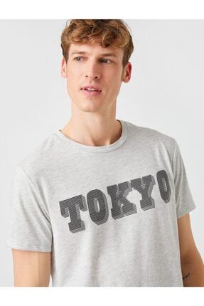 Slim Fit Tokyo Baskılı Tişört 2YAM11000CK