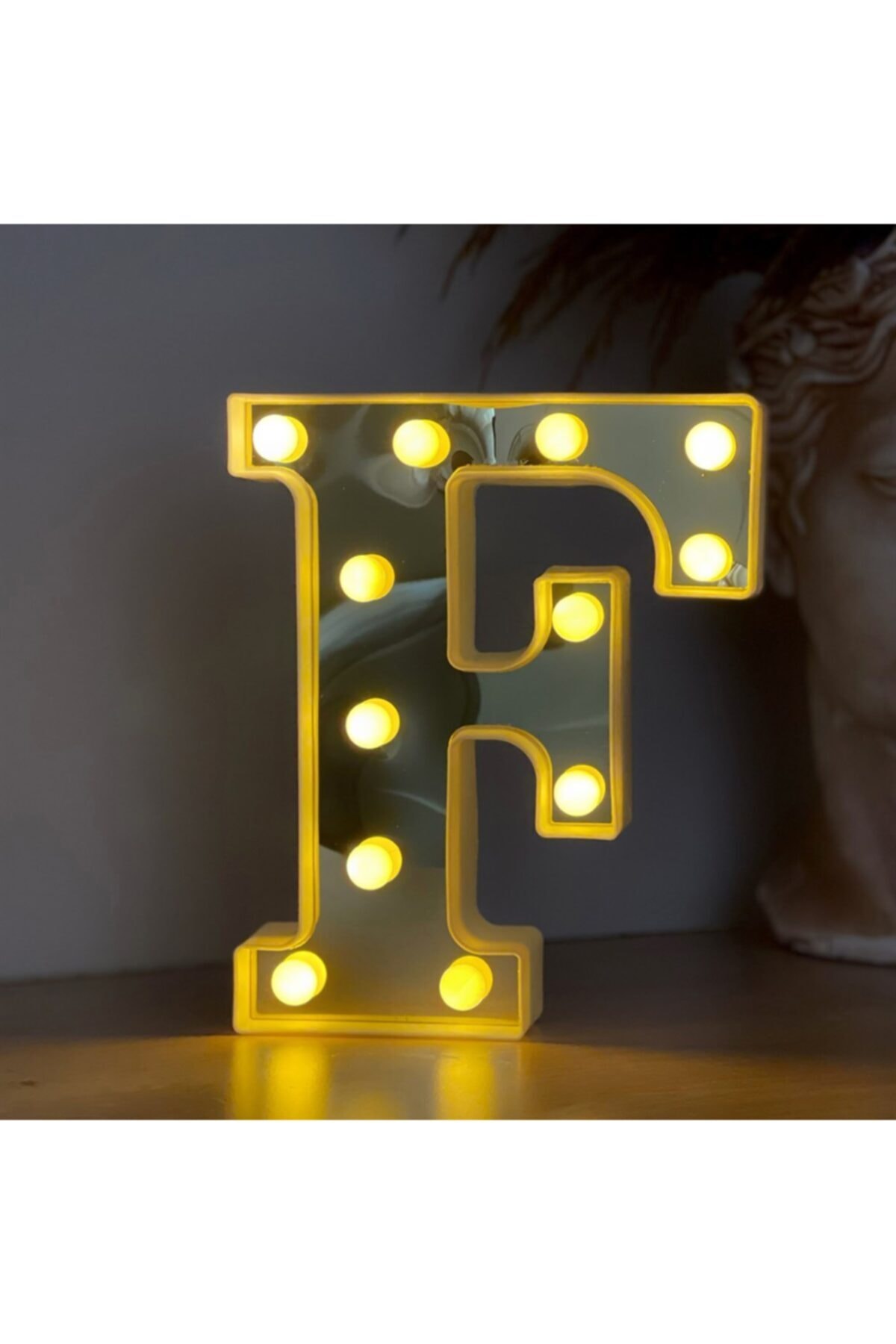 Large Oversized Led Illuminated 3d F Letter Organization Birthday Celebration