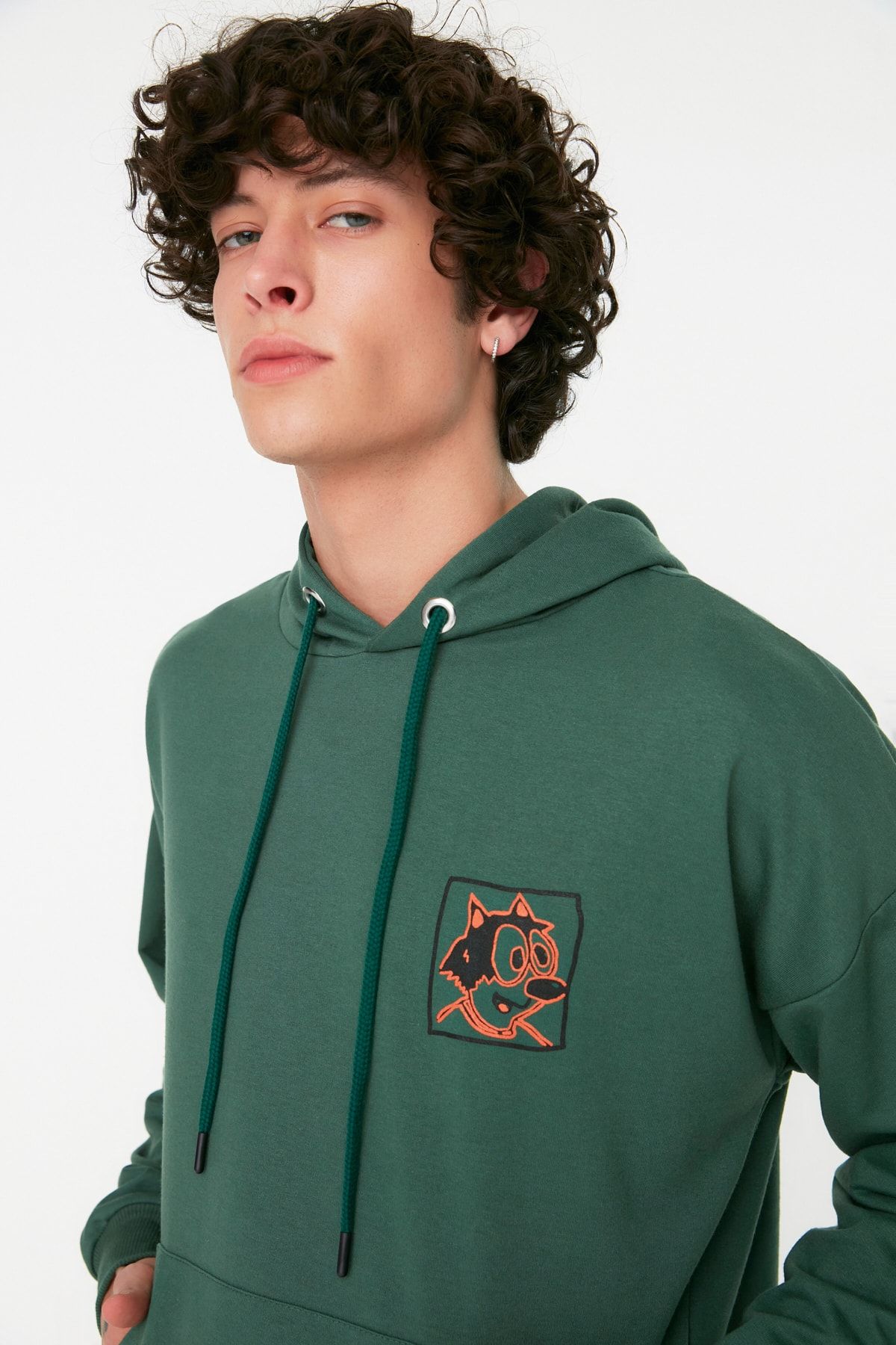 Trendyol Collection Sweatshirt Green Oversize Trendyol