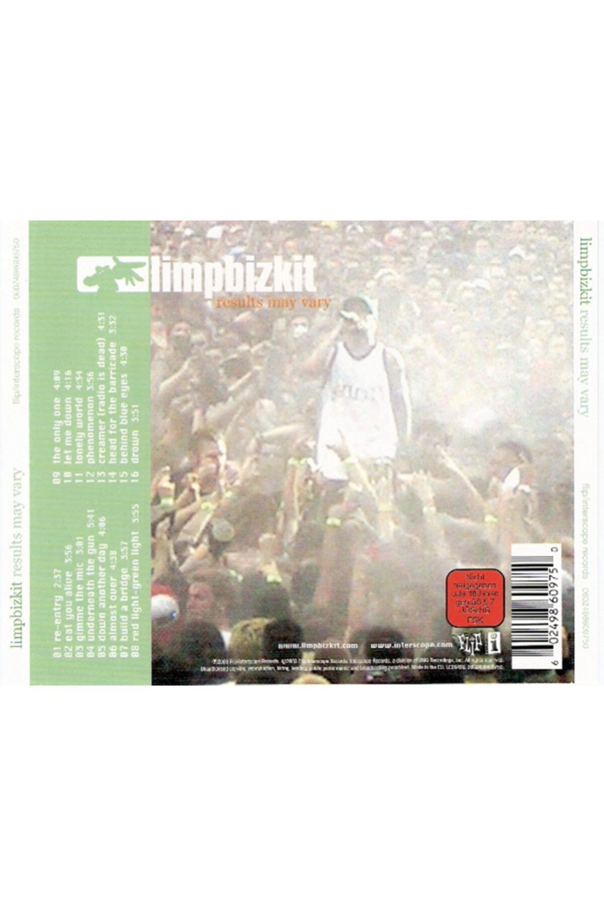 İrem Müzik Limp Bizkit – Results May Vary(CD DVD) Limited Edition