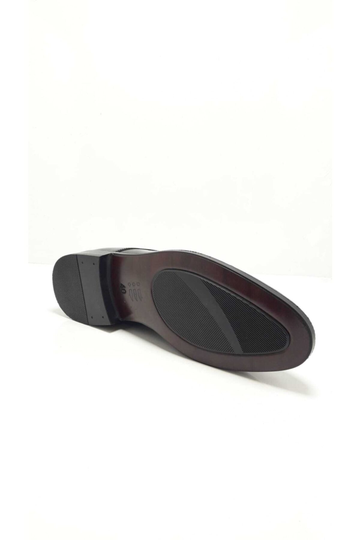 کفش کلاسیک پیر کاردین مردانه چرم روگان مشکی  راسته      Casual / کژوال | Pierre Cardin 7028 TR - تصویر 6