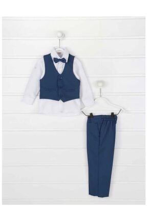 Erkek Çocuk Koyu Mavi Trend Takım Elbise 79