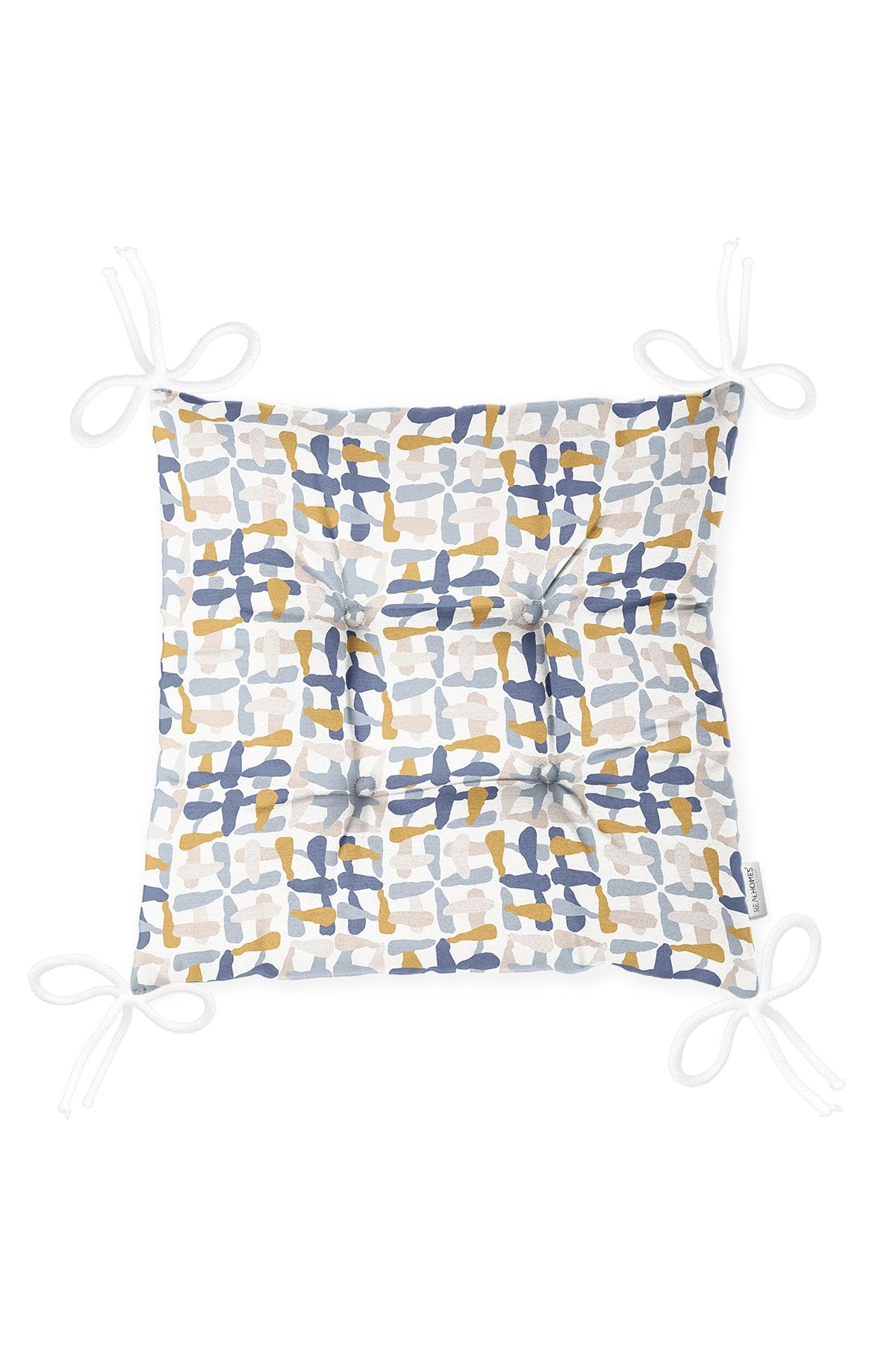 Realhomes-Pernă de scaun cu puf imprimată digital cu design special colorat, cu desen geometric 3