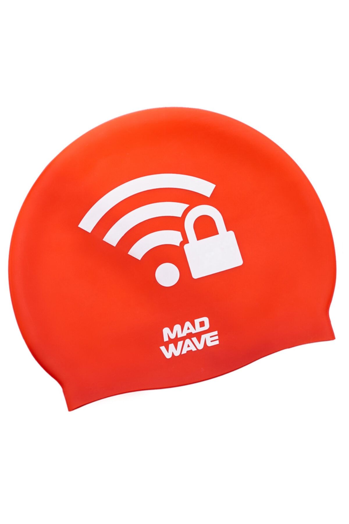 کلاه شنا قرمز مردانه و زنانه سیلیکونی Wi Fi Red One Mad Wave