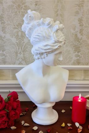 Büyük Diana Büst Heykel Beyaz, Diana Helen Tanrıça Büst, Sevgililer Günü, Mitolojik Heykel EDS202221